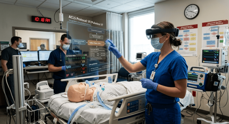 Clinical Protocols Delivered Through Augmented Reality Simulations