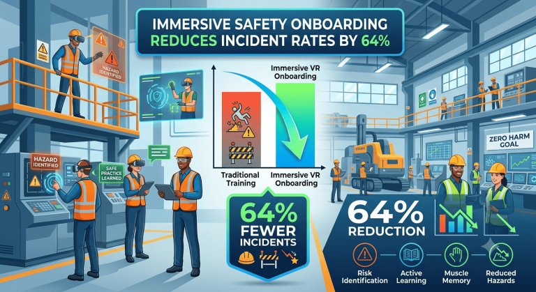 Immersive Safety Onboarding Reduces Incident Rates by 64%